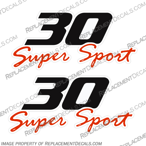 Pro-Line 30 Super Sport Boat Decals - Set of 2 proline, pro-line, pro, line, boats, 30, sport, boat, cabin, lettering, decal, sticker, kit, set, decals, of, 2, super, supersport, 