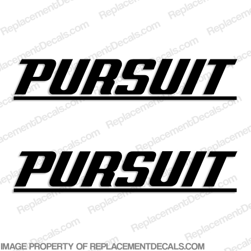 Pursuit Boat Logo Decal (w/ line) - Any Color! INCR10Aug2021