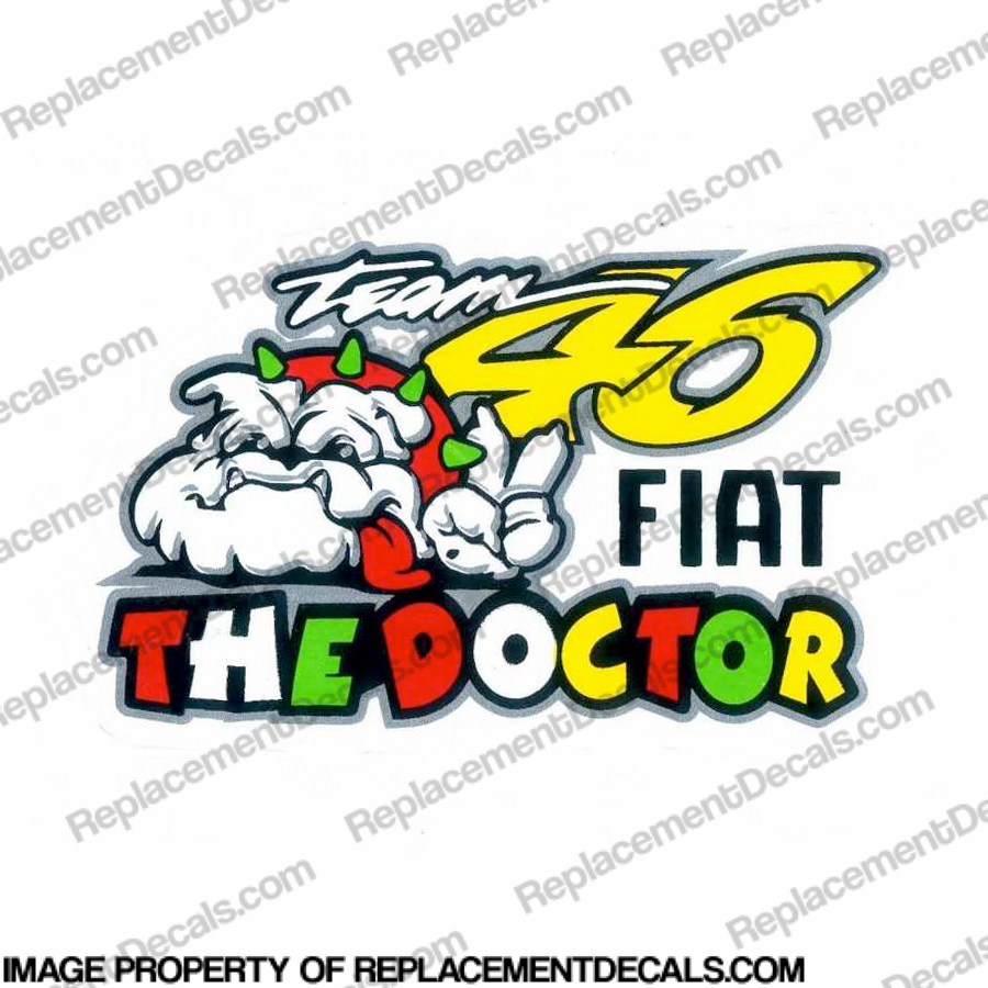 Valentino Rossi "The Doctor Team 46" Decal INCR10Aug2021