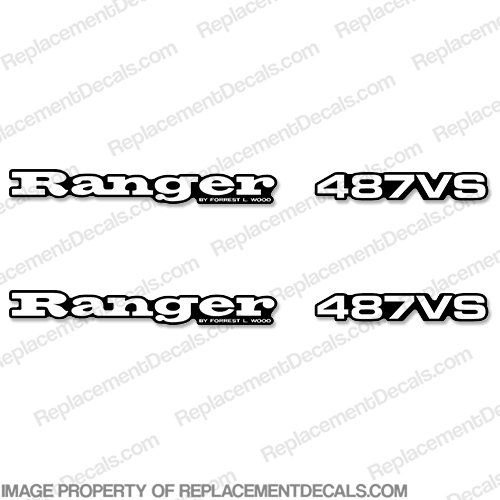 Ranger 487VS Decals (Set of 2) - Any Color! 487 vs, INCR10Aug2021