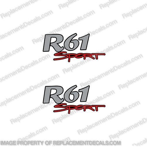 Ranger R61 Sport Decals (Set of 2) ranger, r61, r 61, 83, 61, boat, marking, tag, model, sport, decals, decal, sticker, stickers, kit, set, INCR10Aug2021