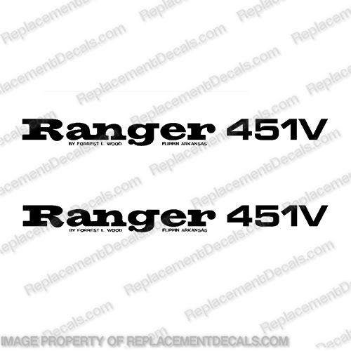 Ranger 451V Decals (Set of 2) - Any Color!  ranger 451v, 451 v, 451,