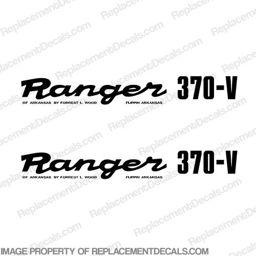 Ranger 370-V 1980s Style Decals (Set of 2) - Any Color! INCR10Aug2021