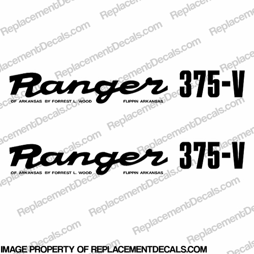 Ranger 375-V 1980s Style Decals (Set of 2) - Any Color! INCR10Aug2021