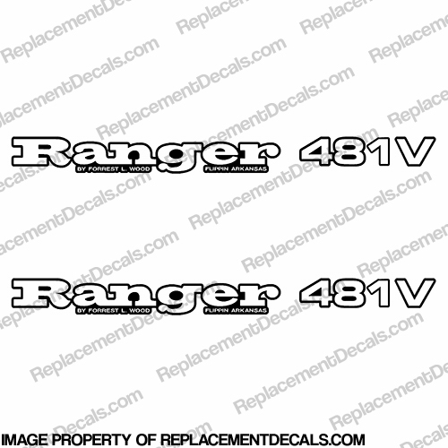 Ranger 481V Decals (Set of 2) - Any Color! INCR10Aug2021
