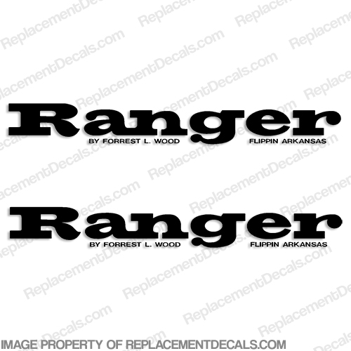 Ranger Boat Logo Decals (Set of 2) - Any Color! INCR10Aug2021
