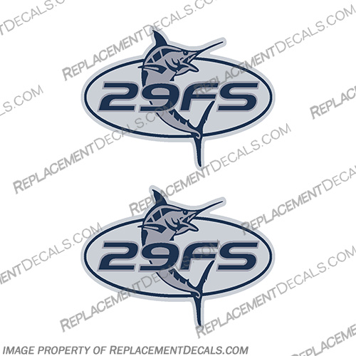 Regulator 29FS Boat Decal Kit - (Set of 2)  Regulator, 29, 29FS, Boat, Decal, Kit, Decals, set, of, 2, two, hull