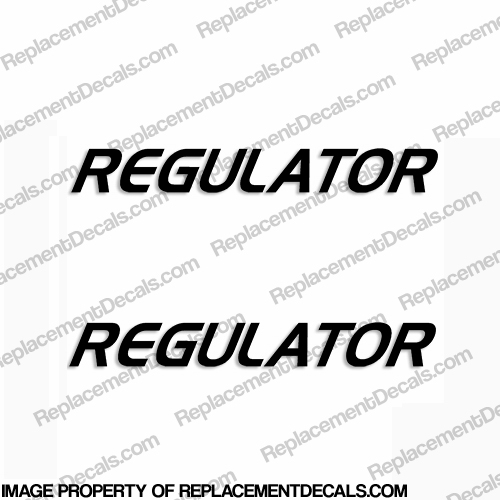 Regulator Boat Logo Decals (Set of 2) - Any Color! INCR10Aug2021