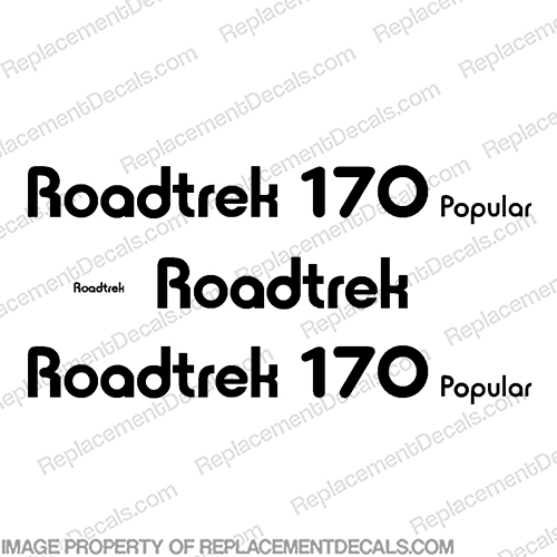 RoadTrek 170 Popular RV Decals - Any Color!   road, trek, 170popular, popular, rv, conversion, van, sticker, label, logo, decal, kit, set, marking, INCR10Aug2021