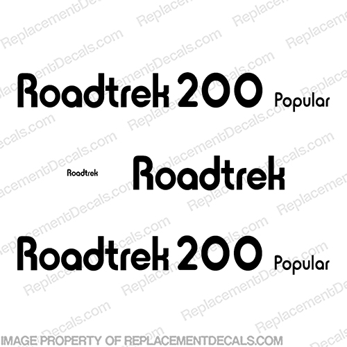 RoadTrek 200 Popular RV Decals - Any Color! road, trek, 200popular, popular, rv, conversion, van, sticker, label, logo, decal, kit, set, marking, 200, INCR10Aug2021