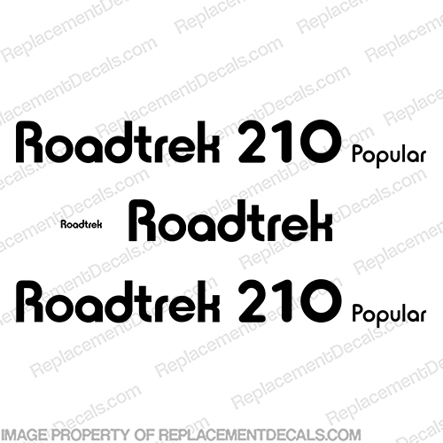 RoadTrek 210 Popular RV Decals - Any Color!  INCR10Aug2021