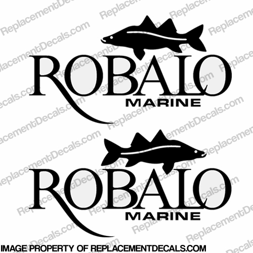 Robalo Marine Logo w/ Fish Decals - Any Color! INCR10Aug2021