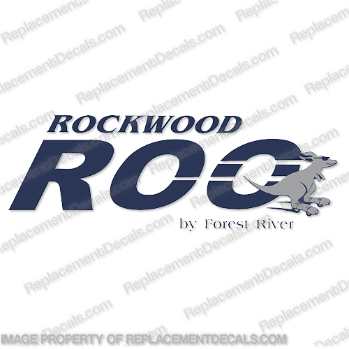 Rockwood Roo by Forest River RV Decals  rockwood, roo, by, forest, river, 2007, hybrid, trailer, decals, 21, ss, single