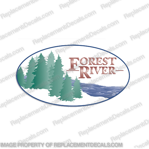 Forest River RV Graphic Decal rv, motorhome, coach, carriage, fifthwheel, fifth, wheel, caravan, recreational, vehicle, forest, forrest, river