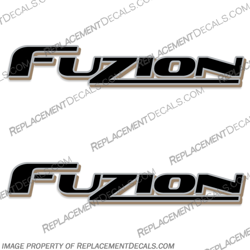 Fuzion RV Decals Style 2 - (Set of 2)  rv, decals, style 2, fuzion, old, new, camper, travel, trailer, stickers, motorhome, set, of, 2,