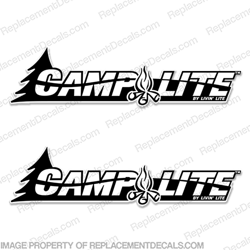 CampLite By Livin Lite RV Decals (Set of 2) camplite, camp, lite, livinlite, living, light, camplight, INCR10Aug2021
