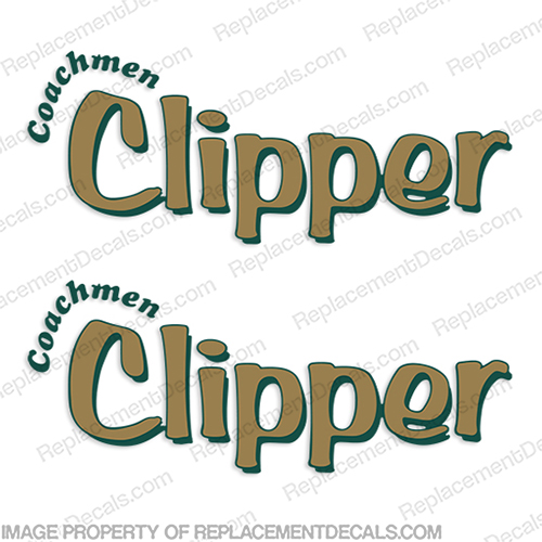 Coachmen Clipper RV Decals (Set of 2) coach, men, coach-men, INCR10Aug2021