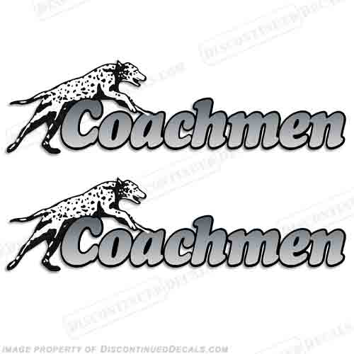 Coachmen RV Motorhome Decals (Set of 2) - Grey INCR10Aug2021