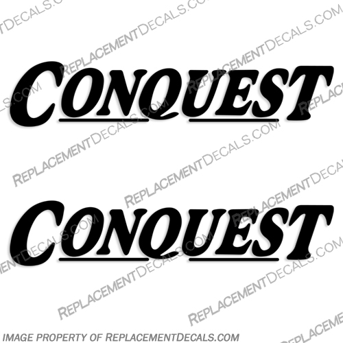 Gulfstream Conquest RV Decals (Set of 2) - Any Color! conquest, by, gulstream, rv, motorhome, travel, trailer, decals, stickers, kit, style, 2, camper, any, color, set, of, 2, two
