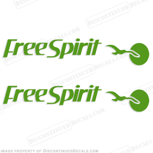 Free Spirit by Holiday Rambler RV Decals (Set of 2) - Any Color! INCR10Aug2021
