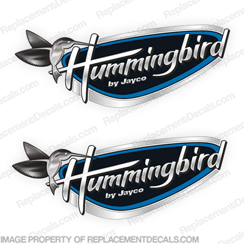 Hummingbird by Jayco RV Logo Decals (Set of 2) humming bird, humming-bird, INCR10Aug2021