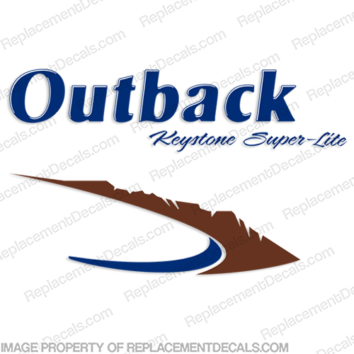 Outback By Keystone Super-Lite RV Decal (Custom 2-Color) - Pick Colors! INCR10Aug2021