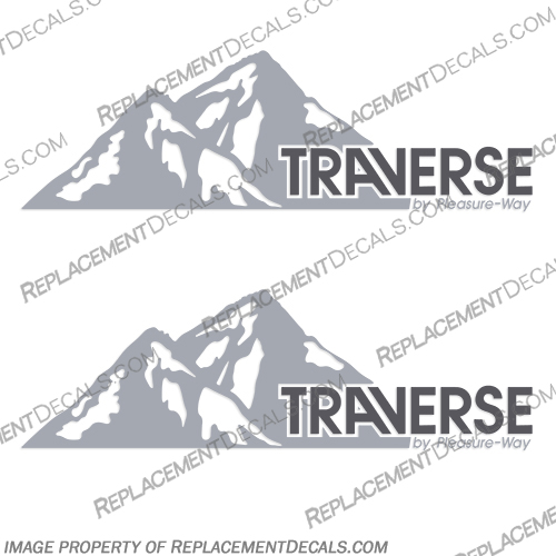 Pleasure Way Traverse RV Decals (Set of 2) recreational vehicle decals, rv, pleasure, way, pleasure-way, traverse, Decal, Decals, Set, of, 2, two