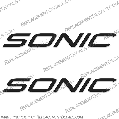 Sonic Camper RV Logo Decals -  Any Color! (Set of 2) - 2019 sonic, set, of, 2, two, rv, decal, any, color, logo, travel, trailer, camper, motorhome, 2019,