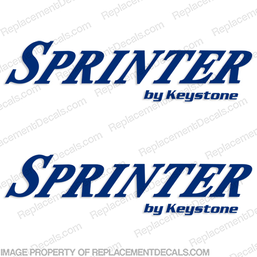 Sprinter by Keystone RV Decals (Set of 2) - Style 2 key, stone, key stone, INCR10Aug2021