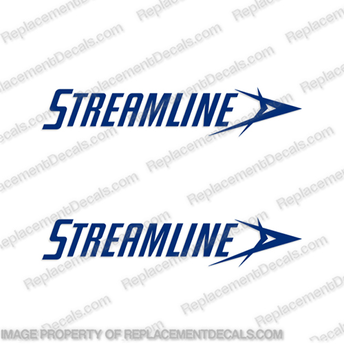 Imperial Streamline RV Decals - (Set of 2) Any Color!  rv, decals, streamline, imperial, vintage, camper, travel, trailer