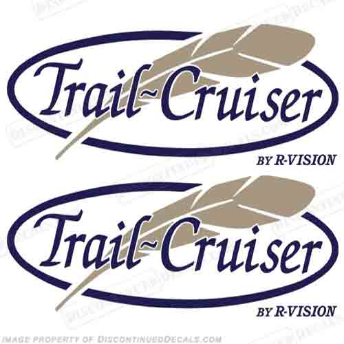 Trail Cruiser by R-Vision RV Decals (Set of 2) INCR10Aug2021