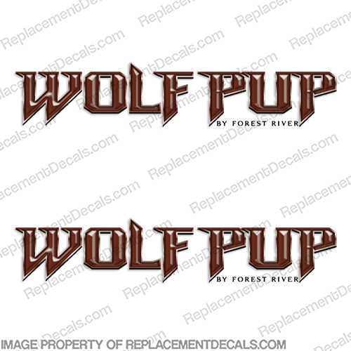 Wolfpup by Forest River RV Decals (Set of 2) wolf, pup, INCR10Aug2021