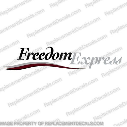 Coachmen Freedom Express RV Single Decal with Color Graphic - Burgundy INCR10Aug2021