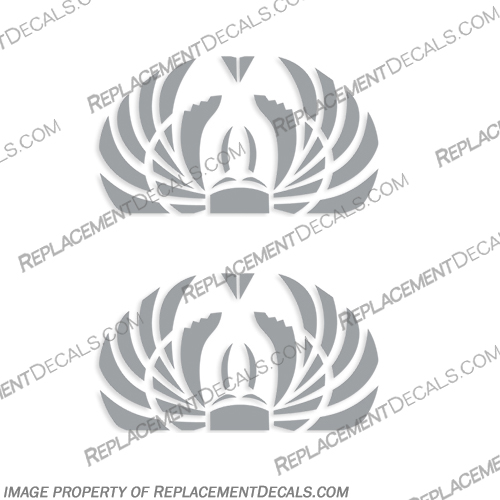 thumbnail interactive-video image 1 of Imagnt Studio Set Of 2 Boat Hull Vinyl Decals Beetle Only For Scarab Boat, Restoration Stickers Kit (Silver, 8 X 7 Inches 1 of 12