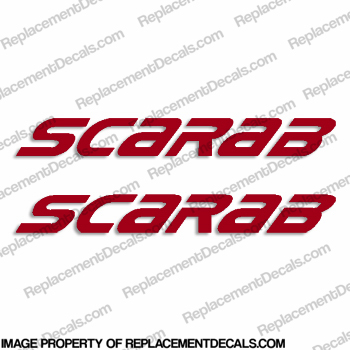 Scarab Wellcraft Boats Logo Decals - 1 Color INCR10Aug2021