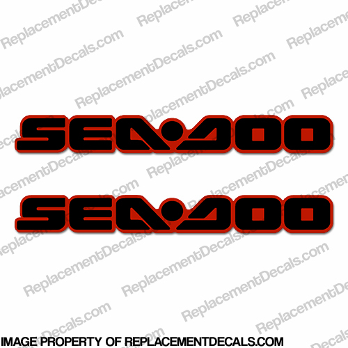 Sea-Doo Decals - Black/Red - Set of 2 INCR10Aug2021