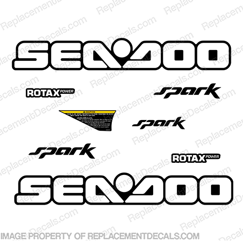 Sea-Doo Spark 2015 PWC Decals  sea, doo, spark, 2015, watercraft, jet, ski, wave, runner, decal, sticker, kit, set, seadoo, INCR10Aug2021