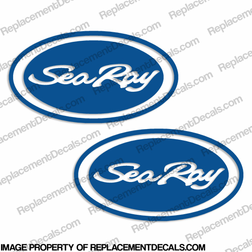 Sea Ray Boat Oval Decals - 1 color INCR10Aug2021