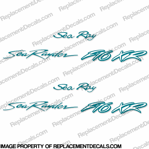 SEA RAY SEA RAYDER F16 BOAT DECALS - SET OF 2 - (ANY COLOR!) searay, INCR10Aug2021