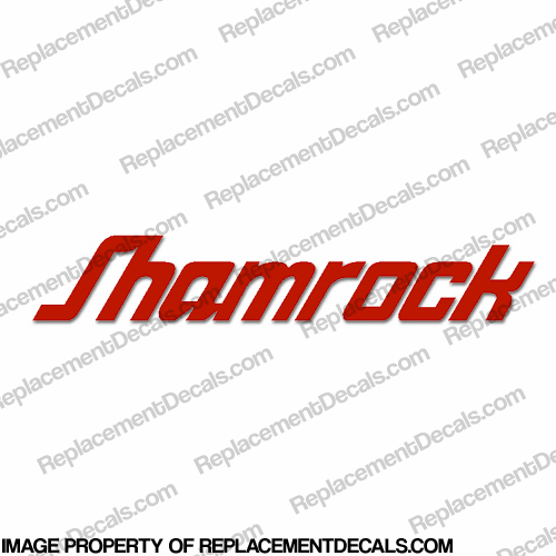 Shamrock Boats Logo Decal - Any Color! INCR10Aug2021