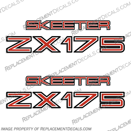 Skeeter Boat Logo Decal - ZX175 White Inline Skeeter, Boat, Decals, sx175, sx, 175, boats, Bay, Bass, Hull, Logo, Sticker, decal, ZX 150, ZX150, White, Inline