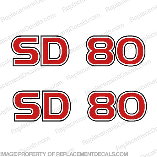 Skeeter SD 80 Boat Logo Decals - Red/White/Black sd 80, s 80, sd-80, d-80, 80, sd, Skeeter, INCR10Aug2021