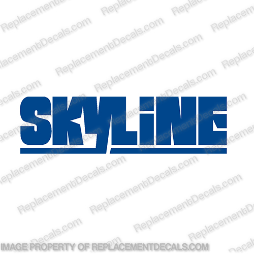 Skyline by Layton RV Logo Decal - style 1 - Any Color!   recreational, vehicle, rv, camper, trailer, caravan, fw, fleet, wood, south, wind, southwind, skyline, by, layton, RV , Logo, Decal, INCR10Aug2021