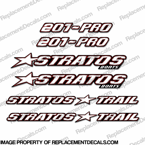 Stratos Boats Decal Package INCR10Aug2021