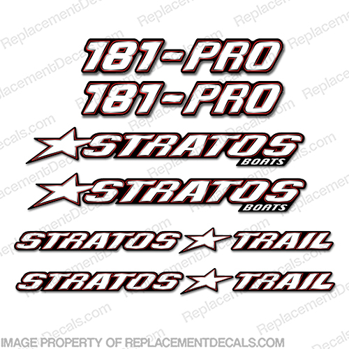 Stratos Boats 181 Pro Decal Package INCR10Aug2021