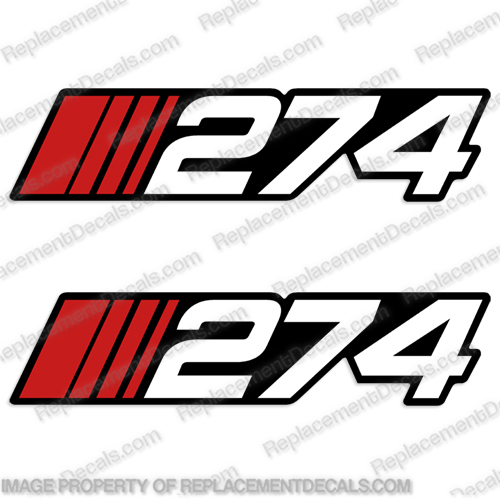 Stratos "274" Decal (Set of 2)  stratos, boats, 274, boat, label, decal, sticker, kit set, decals, stickers, 