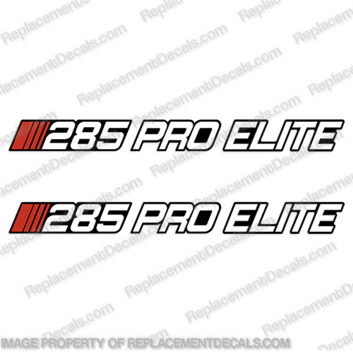Stratos 285 Pro Elite Boat Decals - (Set of 2) stratos, boat, decals, stickers, letters, set, of, 2, two, pro, elite, 285, engine, motor, 