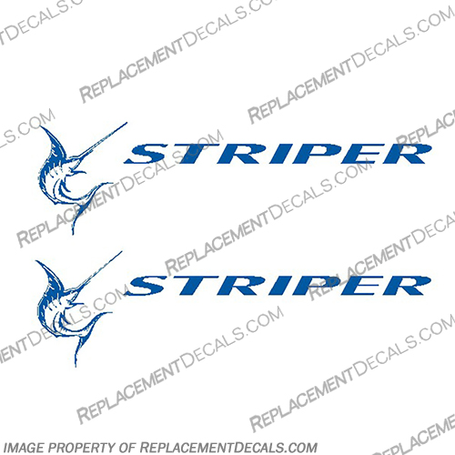 Seaswirl Striper Marlin Boat Decals - Any Color Decal - Set of 2) Seaswirl, striper, marlin, boat, decal, Set of 2, Any, Color, Any Color