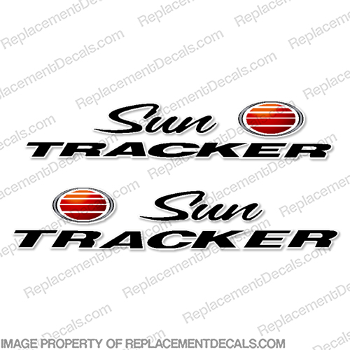 Sun Tracker Logo Bass Buggy Boat Decals (Set of 2)  SUN, tracner, bass, buggy, boat, logo, decals, decal, sticker, pontoon, INCR10Aug2021