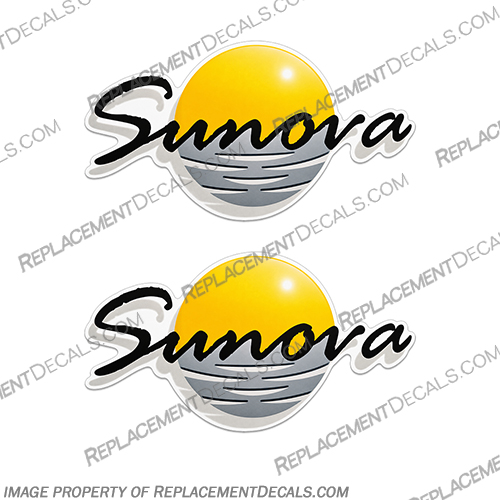 Sunova RV Style 2 Replacement Logo Decal Set (Set of 2) Sunova, RV, Style, 2, replacement, logo, decal, set, of, two,